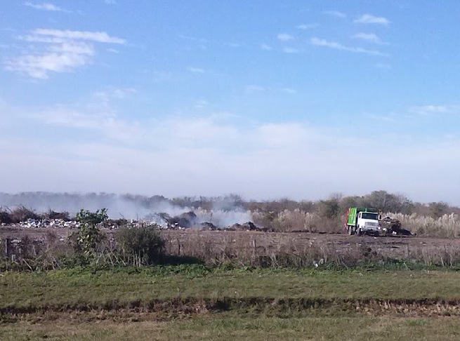 Un basural a cielo abierto de 9 hectáreas en Gral. Rodriguez